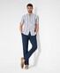 Brax Fabio Uni Lightweight Linen Easy Care Pants Manhattan