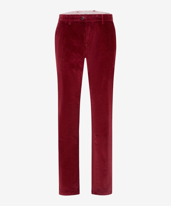 Brax Felix Premium Corduroy Chino Hi-Flex Soft Touch Corduroy Trouser Red