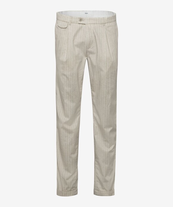 Brax Fey Ultralight Cotton Blend Stripe Pattern Broek Rye