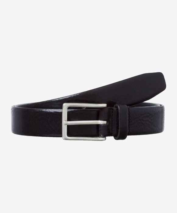 Brax Fine Structure Leather Belt Black
