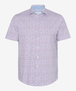 Brax Hardy Fine Jersey Minimal Fantasy Pattern Shirt Coral