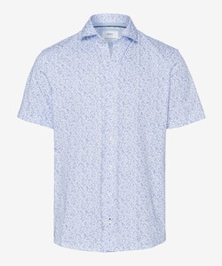 Brax Hardy JP Fine Jersey Leaf Pattern Shirt FPinkn Blue