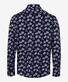 Brax Harold Hi-Flex Fine Jersey Fantasy Floral Pattern Shirt Navy