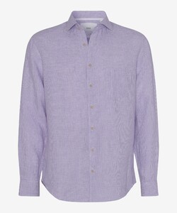 Brax Harold Pure Linen Micro Vichy Check Shirt Rainbow