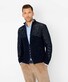 Brax Jake Knit Cardigan Two Way Zipper Blue Planet Navy