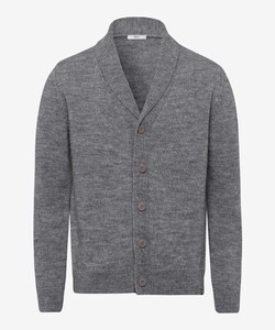 Brax James Cardigan Button Cosy Wool Blend Vest Platinum