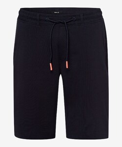 Brax JB-tech Interlock Jersey Smooth Feel Drawstring Flat-Front Joggingbroek Navy