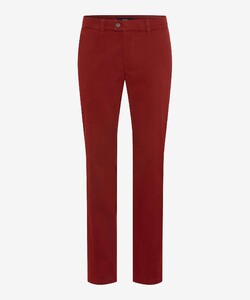 Brax Jim Easy Care Soft Satin Weave Broek Autumn Red