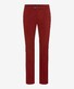 Brax Jim Easy Care Soft Satin Weave Broek Autumn Red