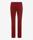 Brax Jim Easy Care Soft Satin Weave Broek Autumn Red