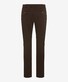 Brax Jim Easy Care Soft Satin Weave Broek Daily Brown