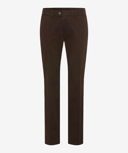 Brax Jim Easy Care Soft Satin Weave Broek Daily Brown