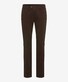 Brax Jim Easy Care Soft Satin Weave Broek Daily Brown