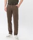 Brax Jim Easy Care Soft Satin Weave Broek Olive