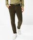 Brax Jim Flat Front Corduroy Corduroy Trouser Khaki