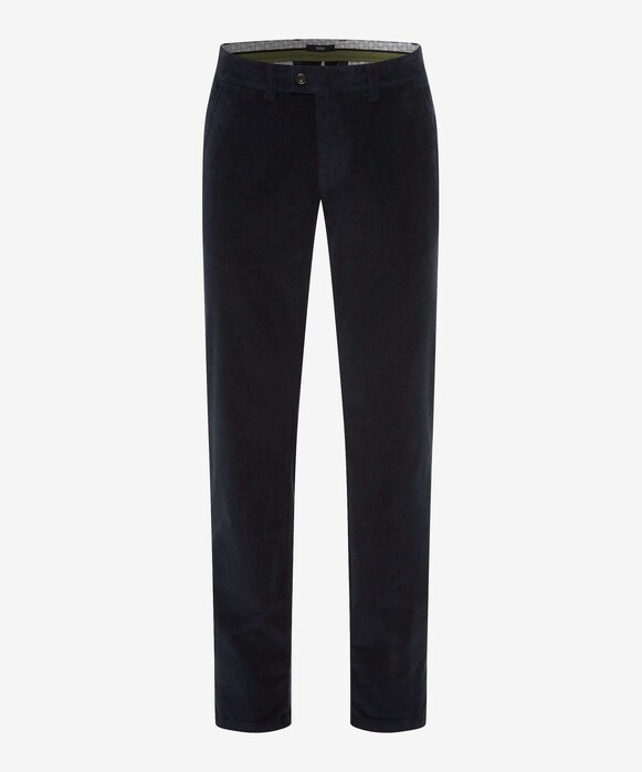 Brax Jim Flat Front Corduroy Corduroy Trouser Navy