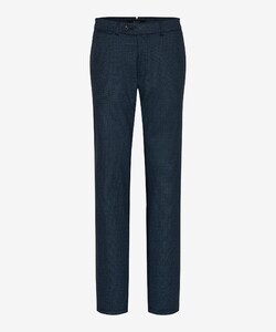 Brax Joe Fine Woven Jersey Flat Front Broek Donker Blauw