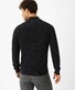 Brax John Knit 2-Way Zipper Pearl Stitch Look Cardigan Cement