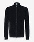 Brax John Knit 2-Way Zipper Pearl Stitch Look Cardigan Cement