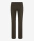 Brax Jörn Flat Front Cotton Subtle Thermo Concept Broek Donker Groen