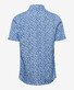 Brax Kris Cotton Linen Shirt Blue