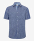 Brax Kris Cotton Linen Shirt Dark Evening Blue