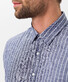 Brax Kris Cotton Linen Stripe Shirt Blue