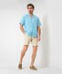 Brax Leo Pure Linen Stripe Shirt Miami