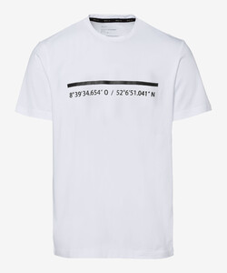 Brax Lex Brax Lab Fine Jersey Quality T-Shirt Wit