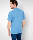 Brax Lionel Uni Linen Stand-Up Collar Shirt Dusty Blue