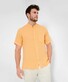 Brax Lionel Uni Linen Stand-Up Collar Shirt Mango