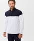 Brax Lonnie Shirt Pullover Color Block Fine Jersey Brax Lab Trui Navy