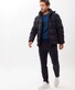 Brax Luca Light Warming 2-Way Zip Detachable Hood Jack Midnight Navy