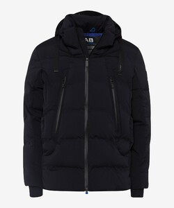 Brax Luca Light Warming 2-Way Zip Detachable Hood Jack Midnight Navy