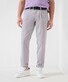 Brax Luis Lightweight Cotton Blend Subtle Stretch Pants Light Grey