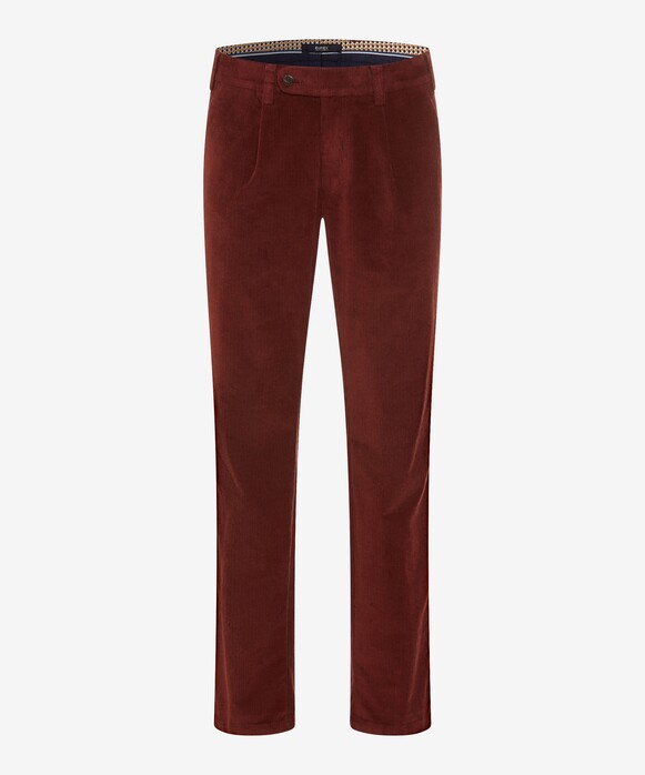 Brax Luis Pleated Corduroy Corduroy Trouser Merlot