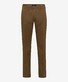 Brax Luis Thermo Cotton Flex Pleated Pants Brown