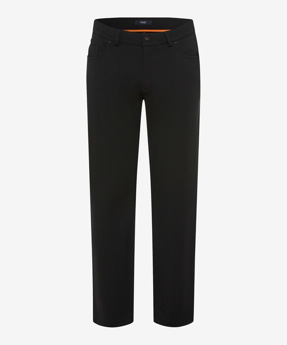 Brax Luke 5-Pocket Fine Smooth Jersey Pants Black