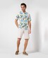 Brax Luke Fantasy Leaves And Floral Pattern Pure Linen Shirt Balance