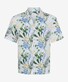 Brax Luke Fantasy Leaves And Floral Pattern Pure Linen Shirt Balance