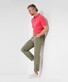 Brax Luke Jersey Quality 5-Pocket Easy Care Broek Khaki