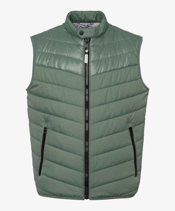 Brax Matt High Closing Zero Down Body-Warmer Agave