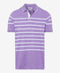 Brax Paco Striped Pima Cotton Poloshirt Lavender