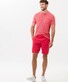 Brax Paddy Fine Piqué Subtle Contrast Piping Polo Watermelon