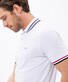 Brax Paolo Contrast Polo Wit