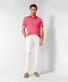 Brax Pejo Linnen Katoen Rich Fancy Mélange Poloshirt Signal Red