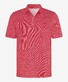 Brax Pejo Linnen Katoen Rich Fancy Mélange Poloshirt Signal Red