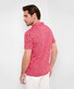 Brax Pejo Linnen Katoen Rich Fancy Mélange Poloshirt Signal Red