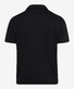 Brax Pepe Ultralight Piqué Short Button Placket Poloshirt Black