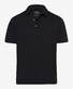 Brax Pepe Ultralight Piqué Short Button Placket Poloshirt Black